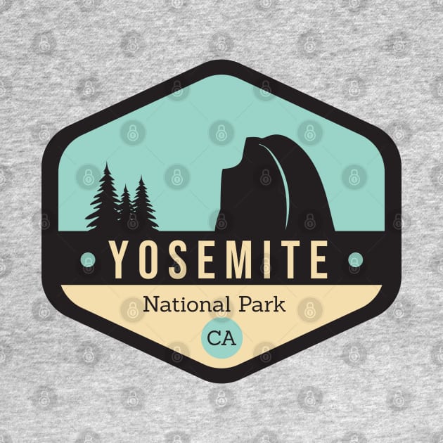 Yosemite National Park Badge by CloudWalkerDesigns